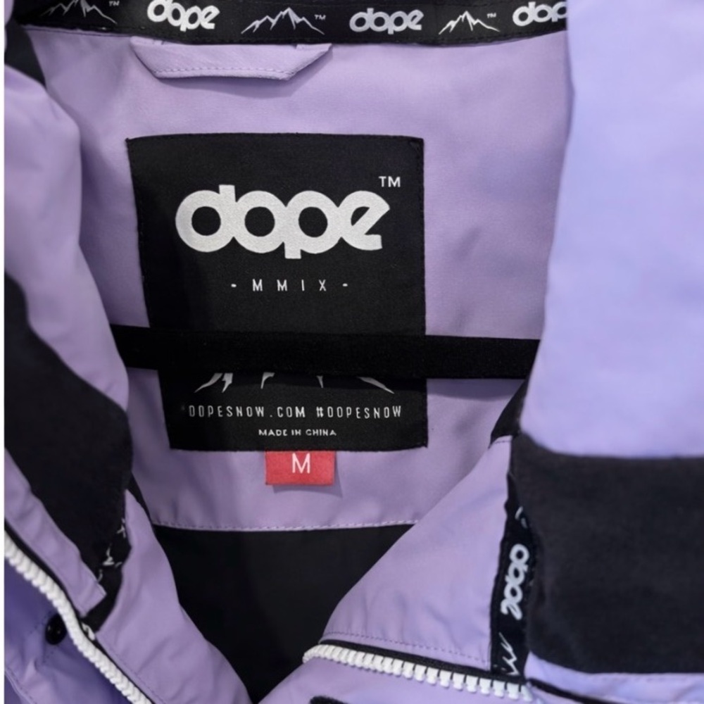 DOPE Women's Light Purple Ski Jacket - Picture 2 of 5